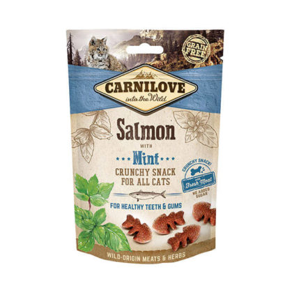 Carnilove Cat Crunchy Snack Salmon with mint - Lazac mentával 50g