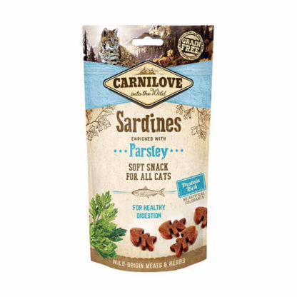 Carnilove Cat Semi Moist Snack Sardines with parsley - Szardínia  petrezselyemmel 50g