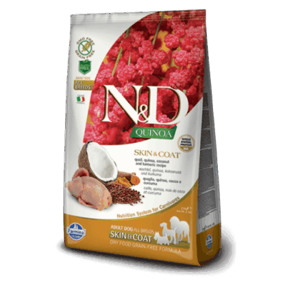 N&D Dog Grain Free Quinoa Skin&Coat Fürj