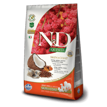 N&D Dog Grain Free Quinoa Skin&Coat Hering