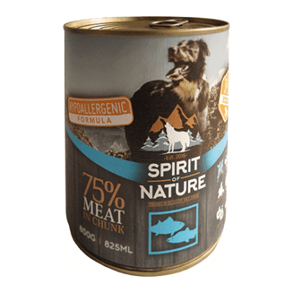 Spirit of Nature Dog konzerv Tonhallal és lazaccal