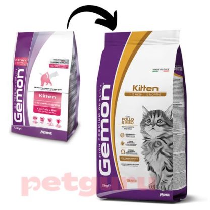 Gemon Cat Kitten Csirke-Rizs száraz macskatáp